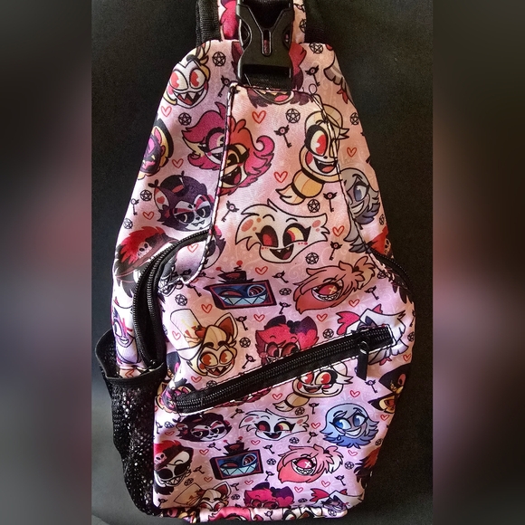 Hazbin Hotel Bookbag Backpack New - Angel Alastor Husk etc - Picture 10 of 11